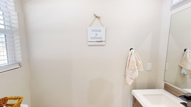 bathroom featuring vanity