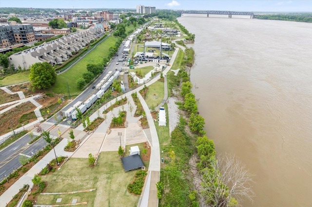 415 S Front St Unit 110, Memphis, TN 38103 - bird's eye view featuring a water view and a city view