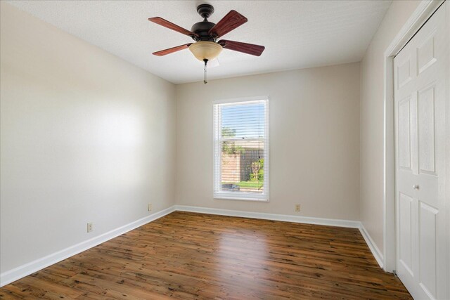1186 Chamberlain Dr Unit 4, Memphis, TN 38119 - interior space with a ceiling fan, baseboards, and wood finished floors