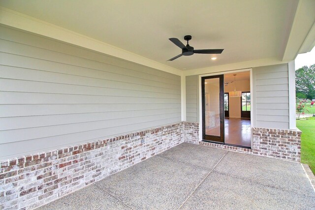 235 Freedom Ln, Rossville, TN 38066 - view of patio / terrace with a ceiling fan