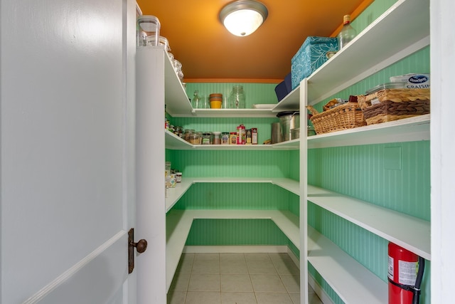 view of storage area