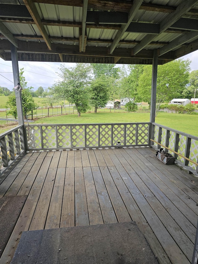 3845 Forked Deer Rd, Gates, TN 38037 - deck with a lawn