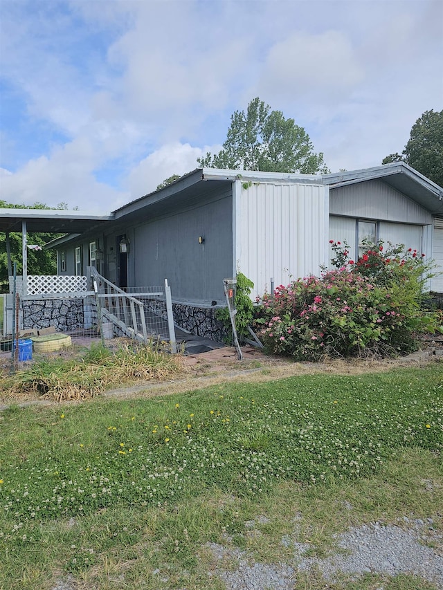 3845 Forked Deer Rd, Gates, TN 38037 - view of home's exterior featuring a yard