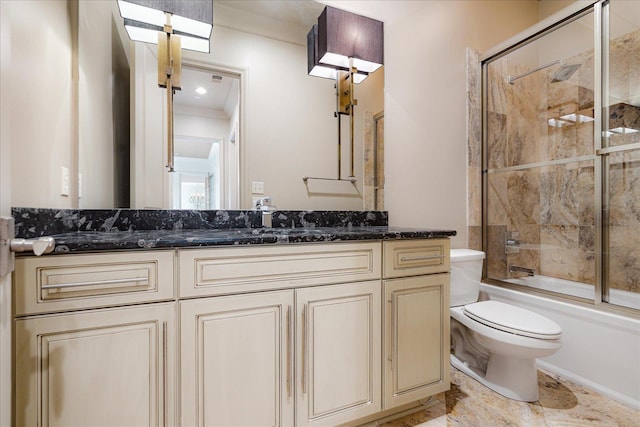 294 Dubray Manor Dr, Collierville, TN 38017 - full bathroom featuring vanity, combined bath / shower with glass door, and toilet
