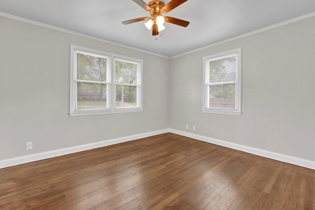 4277 Rhodes Ave, Memphis, TN 38111 - empty room featuring a healthy amount of sunlight, baseboards, and wood finished floors