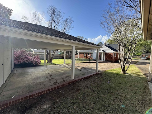 5483 Brantford Rd, Memphis, TN 38120 - exterior space with fence and a carport