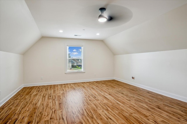 330 Mary Taylor Way, Piperton, TN 38017 - bonus room with light wood-style floors, baseboards, vaulted ceiling, and a ceiling fan