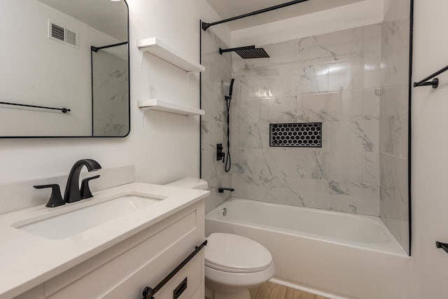 4771 Sea Isle Rd, Memphis, TN 38117 - full bath with toilet, visible vents, washtub / shower combination, and vanity