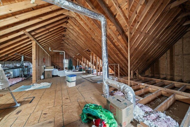 view of attic