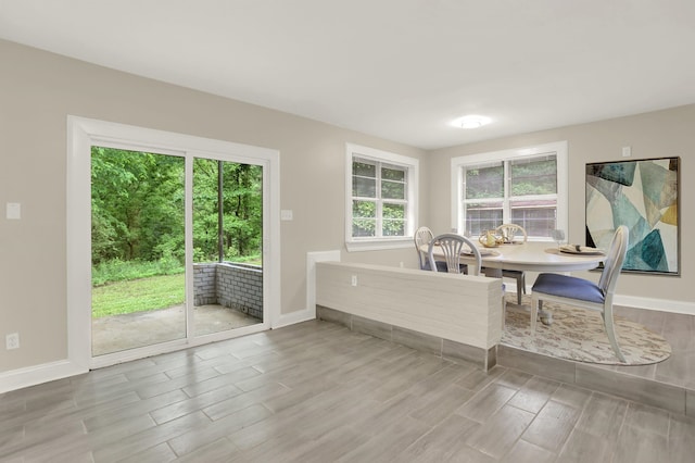 1296 Monasco Rd, Millington, TN 38053 - dining space with baseboards and wood finished floors