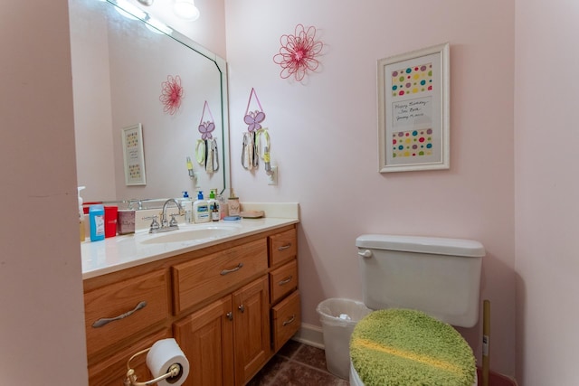 4265 Charlie Pounds Rd, Stantonville, TN 38379 - bathroom with vanity, tile patterned flooring, and toilet