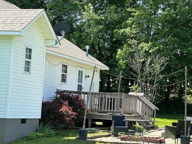 85 Two Boys Rd, Savannah, TN 38372 - wooden deck featuring a patio area