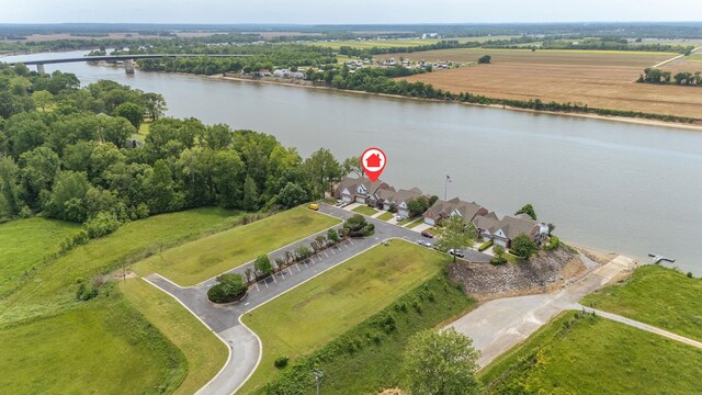 164B Aquaticview Way, Savannah, TN 38372 - drone / aerial view with a water view