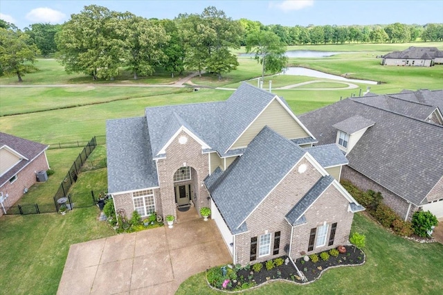 235 Fairoaks Dr, Oakland, TN 38060 - drone / aerial view with a water view and golf course view
