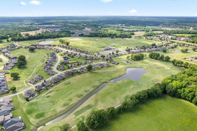 235 Fairoaks Dr, Oakland, TN 38060 - birds eye view of property with a water view, view of golf course, and a residential view