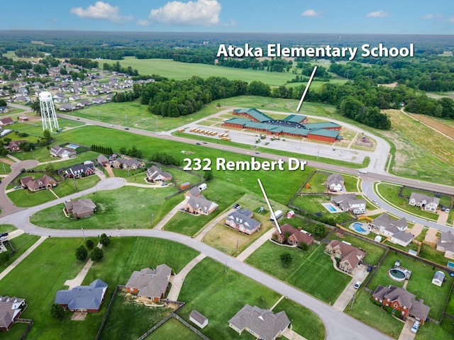 birds eye view of property
