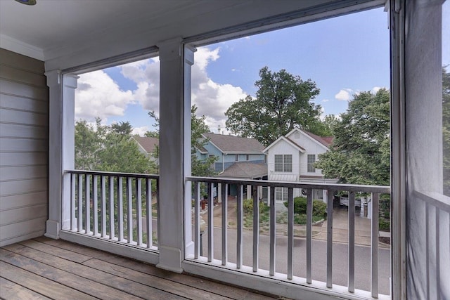 exterior space featuring a residential view