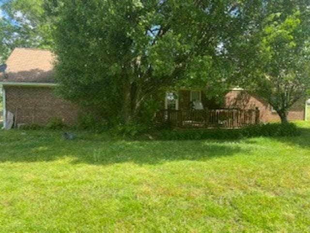 283 Brierhedge Rd, Covington, TN 38019 - view of yard with a wooden deck