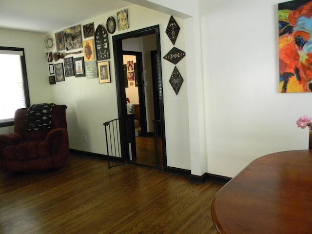 496 Eastern Dr SW, Memphis, TN 38122 - hall with wood finished floors and baseboards