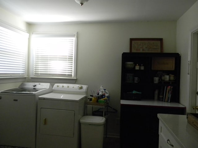 496 Eastern Dr SW, Memphis, TN 38122 - laundry area with separate washer and dryer and cabinet space