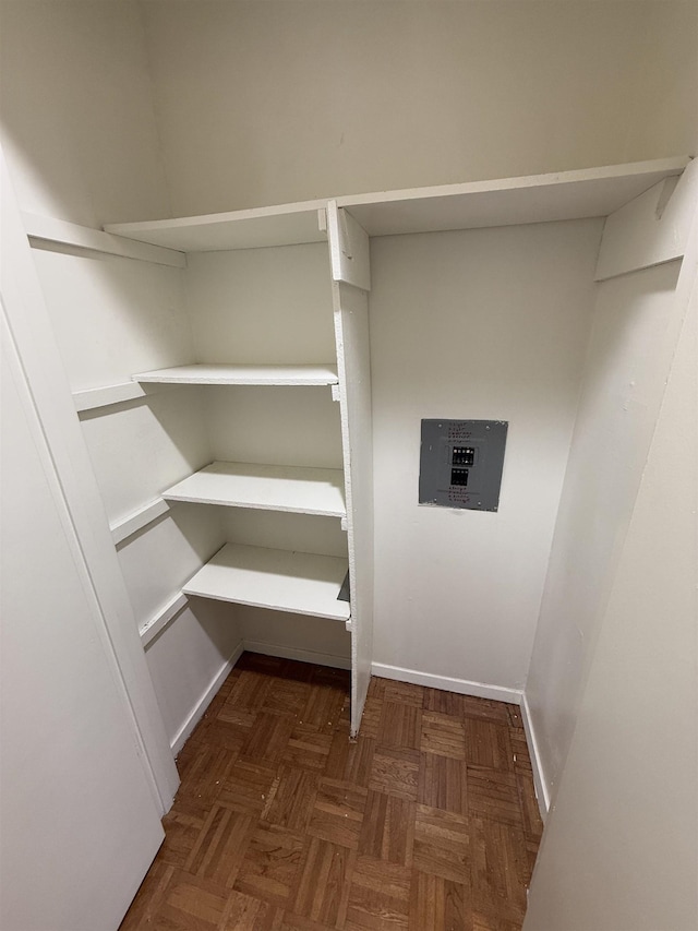 storage area with electric panel