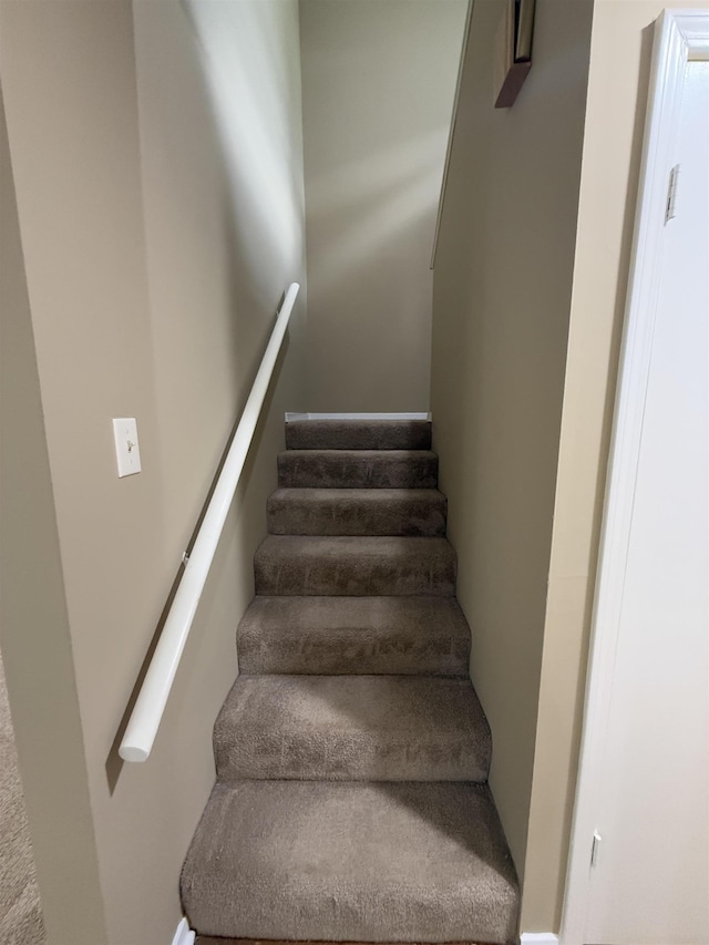 view of stairway