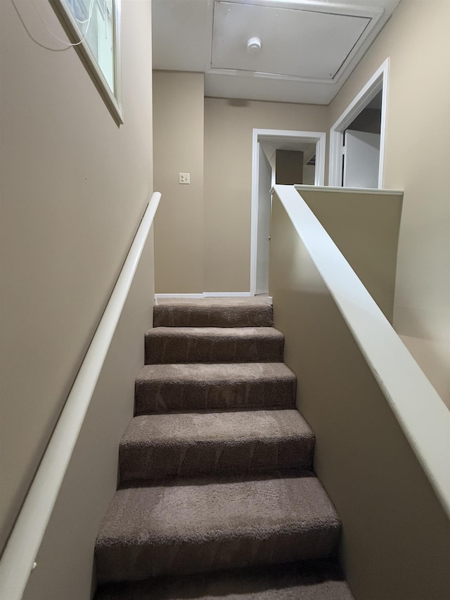 view of staircase