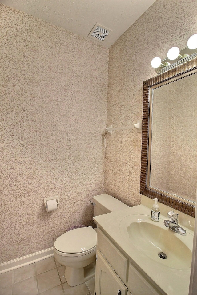 1599 John Ridge Dr, Collierville, TN 38017 - bathroom featuring tile patterned flooring, toilet, and vanity