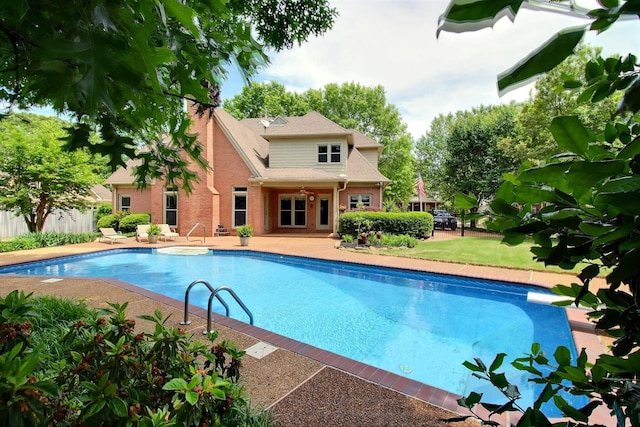 1599 John Ridge Dr, Collierville, TN 38017 - outdoor pool featuring a patio area
