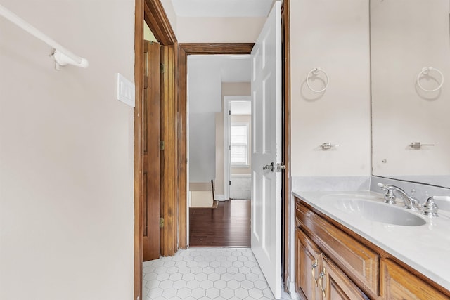 345 Locust Grove Grv, Memphis, TN 38018 - bathroom with vanity and tile patterned floors