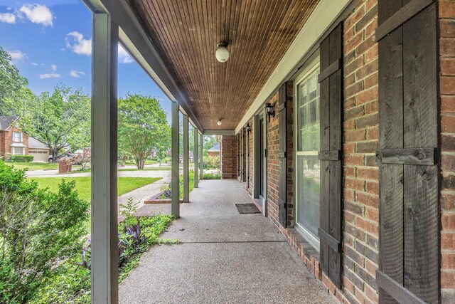 345 Locust Grove Grv, Memphis, TN 38018 - view of patio / terrace featuring covered porch
