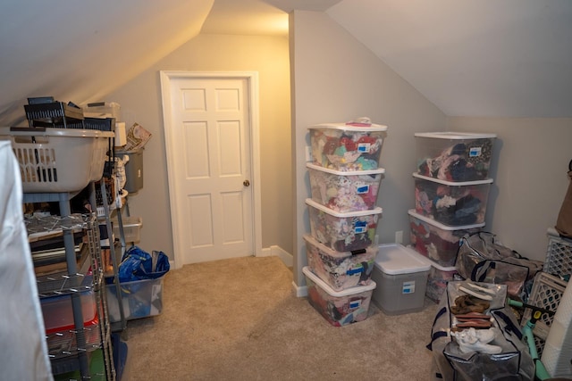 view of storage area