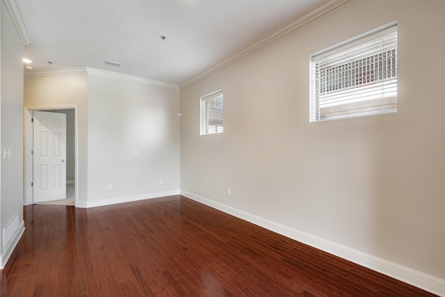 510 Cityhouse Ct Unit 406, Memphis, TN 38103 - unfurnished room featuring crown molding, baseboards, and hardwood / wood-style floors