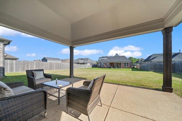 40 Chesnut Spring Dr, Oakland, TN 38060 - view of patio featuring a residential view and outdoor lounge area