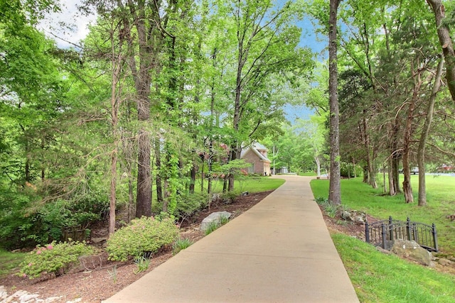 surrounding community featuring a lawn