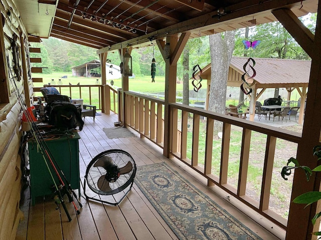 4560 Bishop Rd, Middleton, TN 38052 - deck with a yard and a gazebo