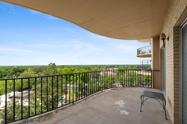 view of balcony
