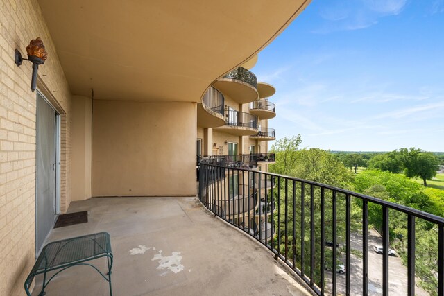 view of balcony