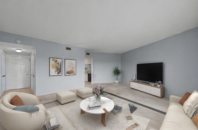 view of living area
