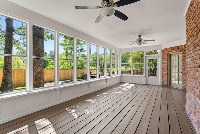2574 Hocksett Cv, Germantown, TN 38139 - unfurnished sunroom featuring ceiling fan