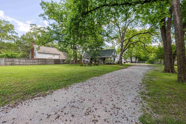 view of dirt / gravel road