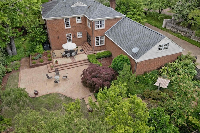 view of subject property