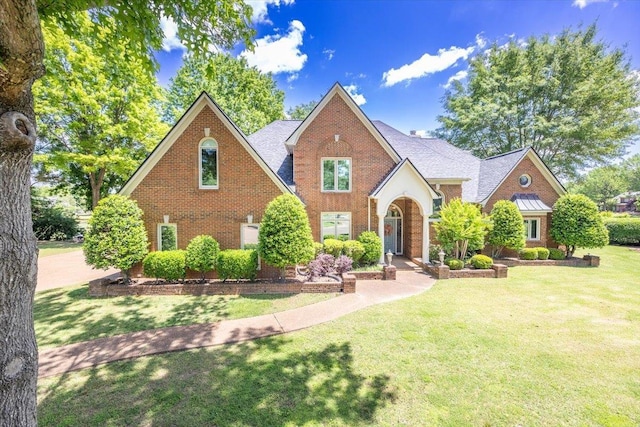 10336 Hatcher Patch Cv, Collierville, TN 38017 - view of front facade with brick siding and a front yard
