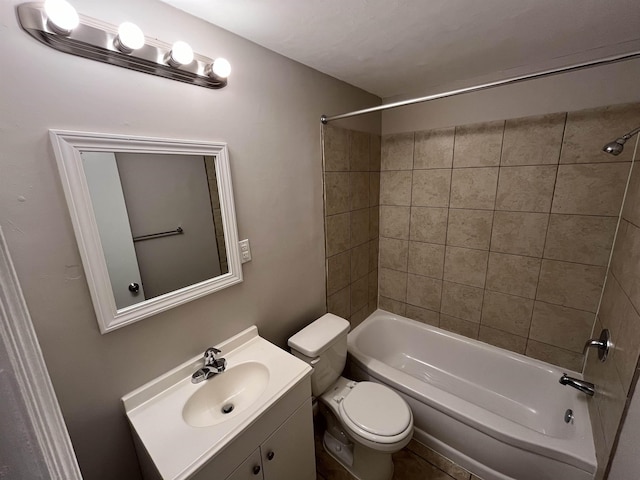 4810 Berrydale Ave, Memphis, TN 38118 - full bathroom with bathing tub / shower combination, toilet, and vanity