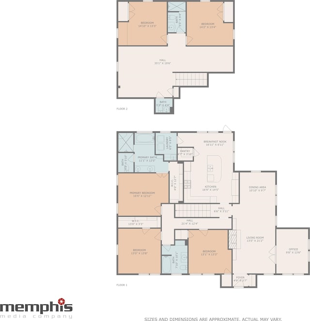 3850 Poplar Ave, Memphis, TN 38111 - room layout