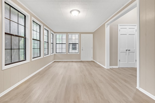 1793 Hayden Rd, Germantown, TN 38138 - empty room with light wood-style floors, ornamental molding, and baseboards