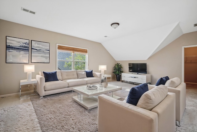 984 Russell Farms Rd, Collierville, TN 38017 - living area with vaulted ceiling and baseboards