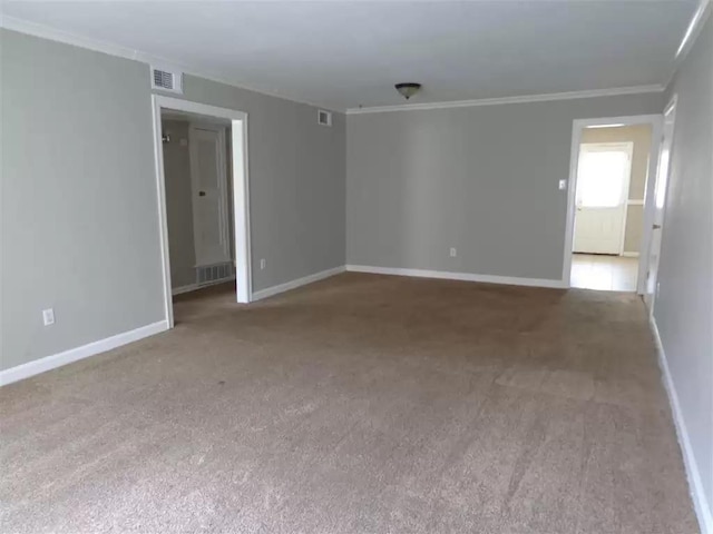 3218 Thirteen Colony Mall Unit 1A, Memphis, TN 38115 - unfurnished room with ornamental molding, carpet flooring, and baseboards