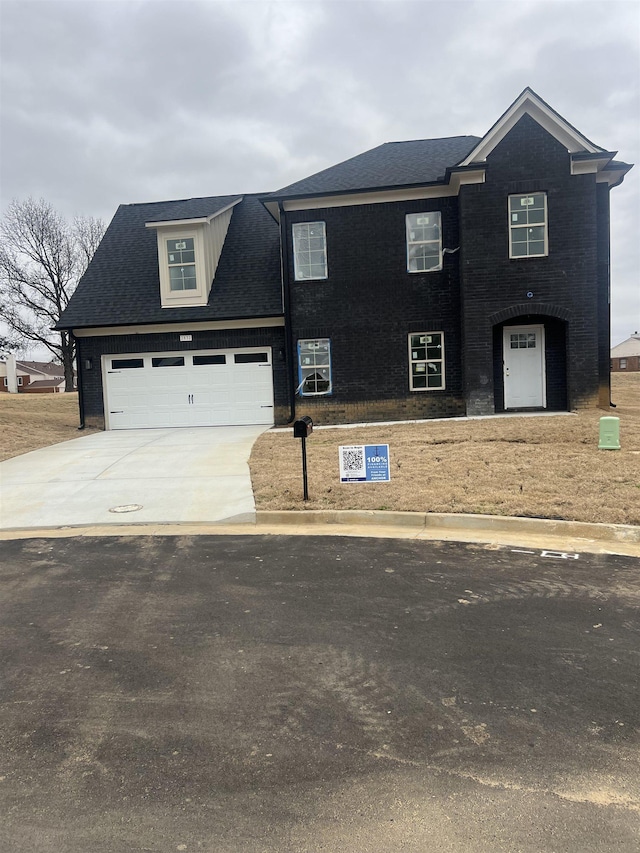 2832 Epping Crest Cv, Memphis, TN 38128 - view of front of property with concrete driveway and roof with shingles