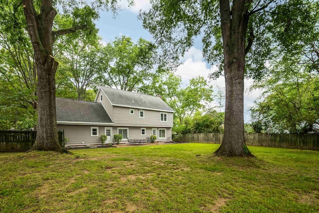 rear view of property with a patio